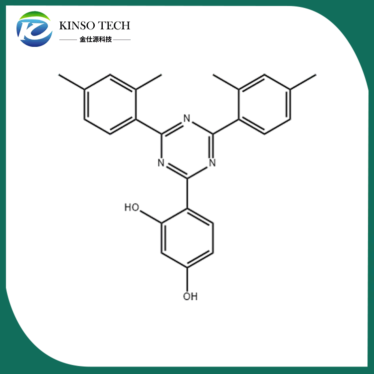 2- (2,4-dihydroxyphenyl) -4,6-bis (2,4- dimethylphenyl) -1,3.5-triazine cas 1668-53-7